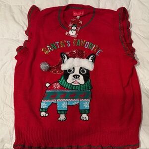 Blizzard Bay Red Christmas Dog Sweater Vest